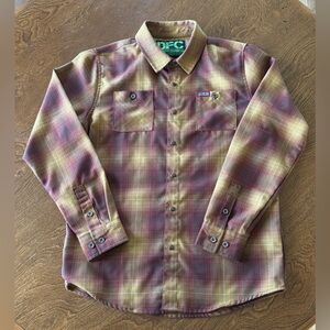 Dixxon “The Goldfield” Flannel, kids size large.